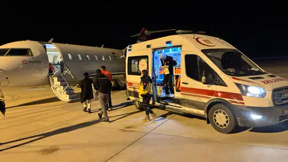 Nefes alamıyordu, saniyeler kritikti... Ambulans uçak Aras için havalandı!