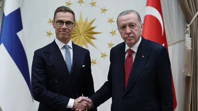 Cumhurbaşkanı Erdoğan, Finlandiya Cumhurbaşkanı Stubb ile görüştü