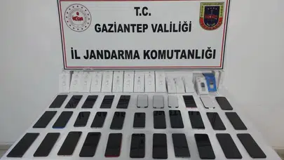 Piyasa değeri 800 bin TL! Gaziantep’te kaçak cep telefonu çetesine operasyon