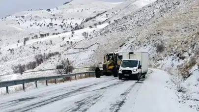 Kar felakete dönüştü! Kazan rampasında araçlar yolda kaldı