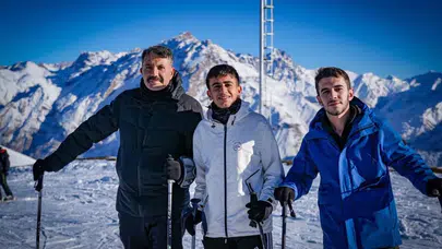 Kayakseverler için müjde: Mergabütan Kayak Merkezi’nde kar kalınlığı 1 metre