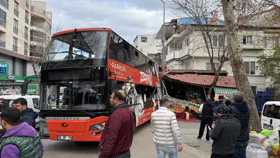 Bursa'da yokuşu gören otobüs şahlandı, manava daldı!