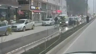 Yola dökülen madde ortalığı savaş alanına çevirdi: Boyabat'ta zincirleme kaza!