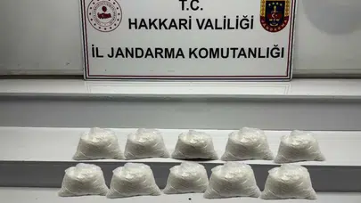 Hakkari’de uyuşturucu satıcıları kıskıvrak yakalandı!