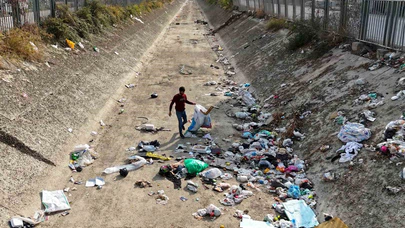 Adana sulama kanallarında vahim manzara: Çöp yuvasına döndü!