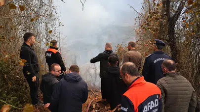 Hopa’daki yangında kritik mücadele: Ekipler alevleri böyle durdurdu!