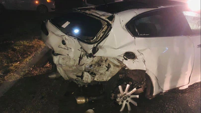 Bilecik’te ıslak zemin, kuru acı! Araba dans pistine çıktı...