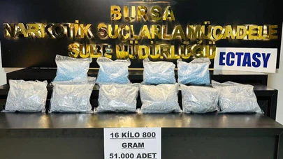 Bursa’da rekor yakalama: 51 bin adet hap ele geçirildi!