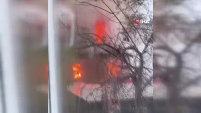 Çatalca'da hayalleri de eviyle birlikte yanan kadın göz yaşlarını tutamadı!