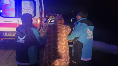 Doğum sancısı başladı UMKE ekipleri yetişti