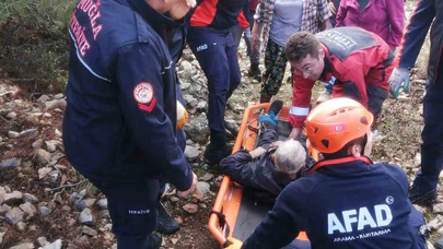 Menteşe'de zamanla yarış: Hayvan otlatırken düştü, ekipler seferber oldu!