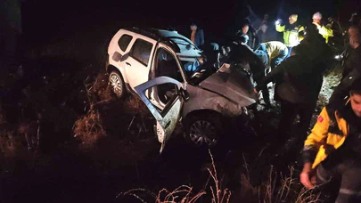 Şarampole devrilen otomobil mezarı oldu! Bir hayat daha yolda söndü...