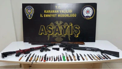 Karaman’da suçlulara nefes aldırılmadı... Zehir ve silahlarla kurulan ağ çökertildi!