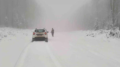 Kastamonu’da kar sürprizi... Doğa beyaza büründü, manzara hayran bıraktı!