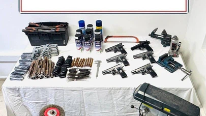 Komşular matkap sanıyordu, meğer silah fabrikasıymış...