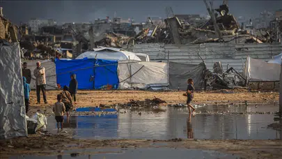 Gazze’de çifte felaket: Saldırıların ardından sel ve taşkın
