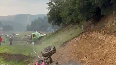 Bursa’da Off-Road heyecanı kazayla bölündü: Takla atan araç kamerada!