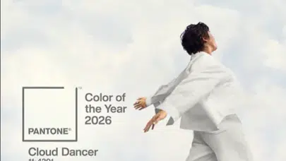 Pantone 2026’nın simgesi Cloud Dancer ile sakinlik vaat ediyor! İşte yılın rengi