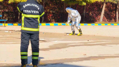 Lisedeki deney tüpleri patladı... Okul bahçesinde panik yaratan anlar!