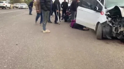 Suruç’ta kafa kafaya çarpışma: Yaralılar hastaneye sevk edildi!