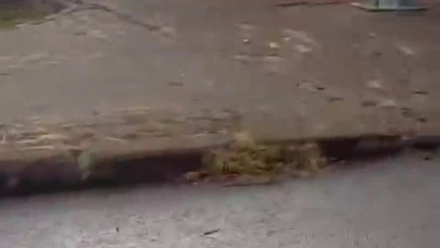 Sivas’ta araç cayır cayır yandı, mahalleli sokağa döküldü... Geriye iskeleti kaldı!