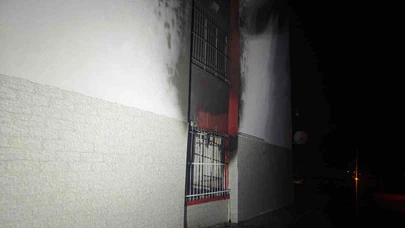 Terk edilen okulda korkutan yangın: Nazilli’deki lise alevlere teslim oldu!