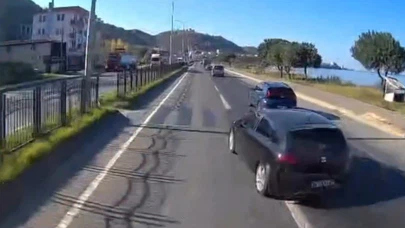 Tehlikenin yeni adresi araklı: Yol üstünde inanılmaz görüntüler!