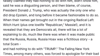 Noel mesajı polemiğe döndü: Trump’tan Epstein dosyası çıkışı!