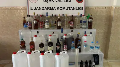 Evini sahte içki imalathanesine çevirdi...Uşak’ta büyük yılbaşı operasyonu!