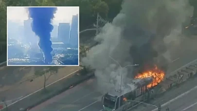 Acil iniş yapan uçan kalabalık caddeye düştü: Ölü ve yaralılar