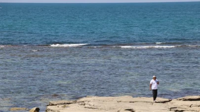 Hazar Denizi'nde korkutan görüntü: Su seviyesi 2 metre azaldı