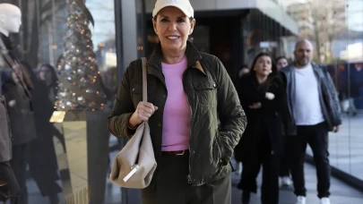 Perihan Savaş spor şıklığıyla objektiflere yakalandı