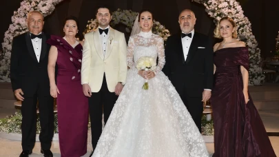 Genç iş insanları Helin Yıldırım ve Hakan Çopur görkemli bir törenle evlendi