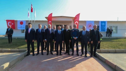 Japonya Büyükelçisi ve UNDP temsilcisinden Hatay'daki tesise inceleme