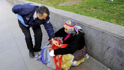 Çocukla dilenen kadına hapis yolu gözüktü!