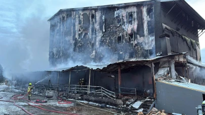 Ruhsatsız otelde felaket! Uludağ’da alevler göz göre göre yükseldi