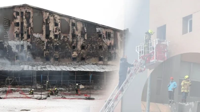 Uludağ’daki otel yangınında dehşet anı kamerada: Alevler bir anda sardı!