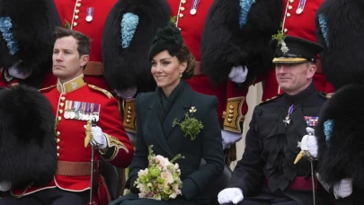 Prenses Kate Middleton, Aziz Patrick Günü'nde Görkemli Bir Şekilde Boy Gösterdi