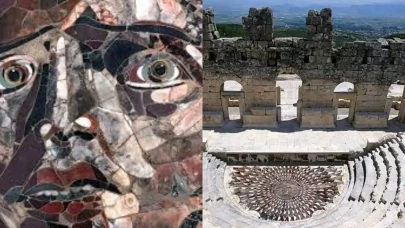 Kibyra Antik Kenti'nde Bulunan Medusa Mozaiği'nin Restorasyonu Tamamlandı