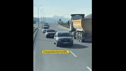 Ters Yola Girip Konvoy Yaptılar: Ceza Almaktan Kurtulamadılar