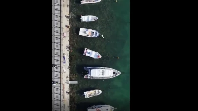 Beykoz Sahili'ndeki Müsilaj Havadan Görüntülendi