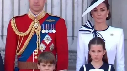 Trooping the Colour Töreninde Prens Louis’in Yaramazlığı ve Prenses Charlotte’un Disiplini Gözlerden Kaçmadı