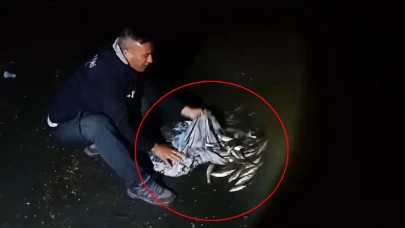 Kaçak avcılara göz açtırılmadı: 60 kilo inci kefali kurtarıldı!