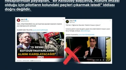 Dezenformasyonla Mücadele Merkezi'nden Net Açıklama: "Atatürk İmzası Peçi Kaldırıldı" İddiası Asılsızdır