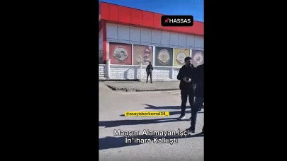 Maaşını Alamayan İşçi İntihara Girişiminde Bulundu: İkna Çabalarıyla Aşağıya İndi