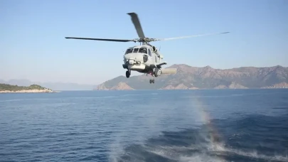 Tatbikat Sırasında Tehlike Atlatıldı: Helikopter Denize Zorunlu İniş Yaptı