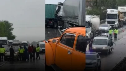 Sakarya'da Otoyol Kabusu: 7 Ayrı Kaza, Ulaşım Durdu!