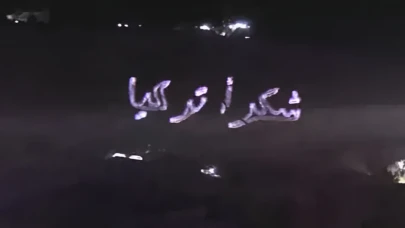 Kasyun Dağı’ndan Anlamlı Mesaj: Türkiye’ye Teşekkür Yansıtıldı