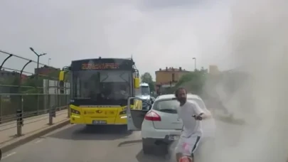 İstanbul Ataşehir’de Trafikte Bıçaklı Kavga: Yangın Tüpüyle Müdahale