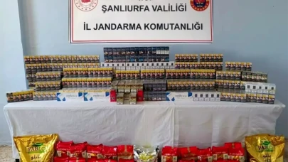 Şanlıurfa’da Tonlarca Kaçak Çay ve Tütün Ele Geçirildi